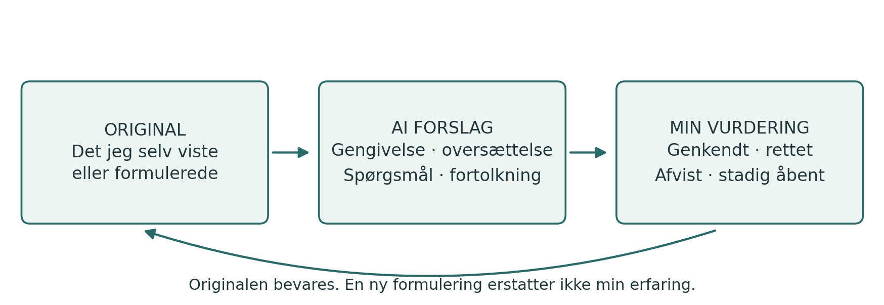 Egne bidrag mødes i gruppens undersøgelse og forbindes med andre faglige perspektiver.